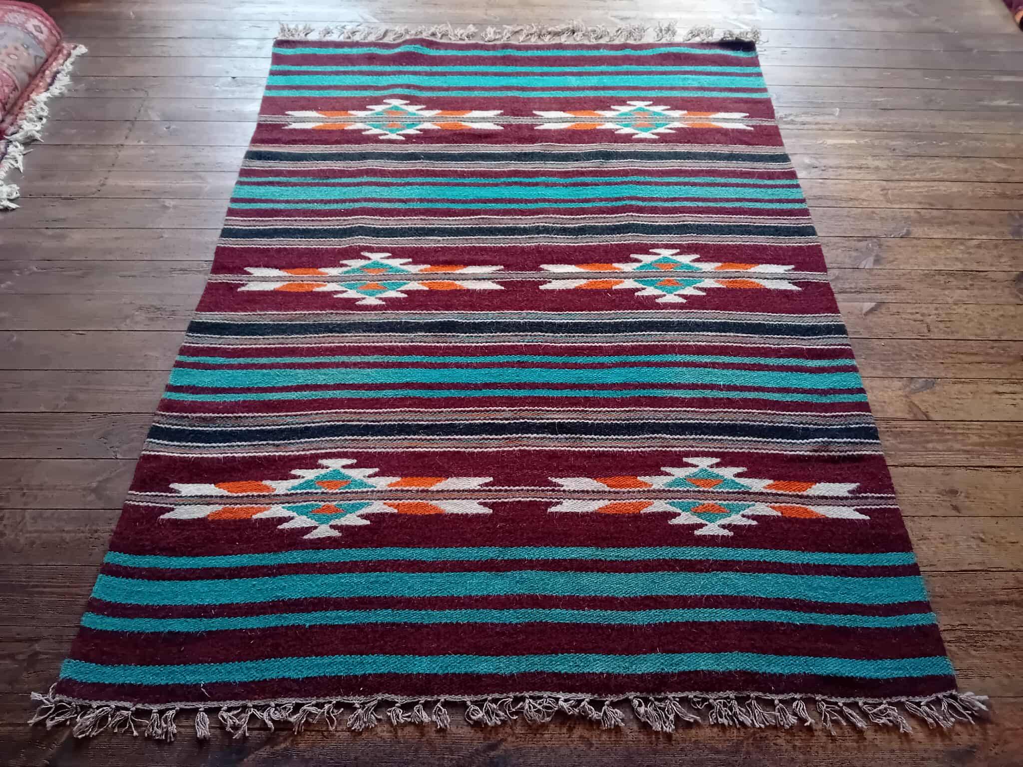 Handmade Berber Bedouin Rug 209x151cm