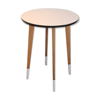 Table guéridon pieds compas