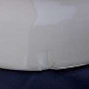 Round porcelain dish U M L diam 31 cm