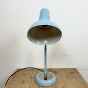 Blue Industrial Gooseneck Table Lamp, 1960s