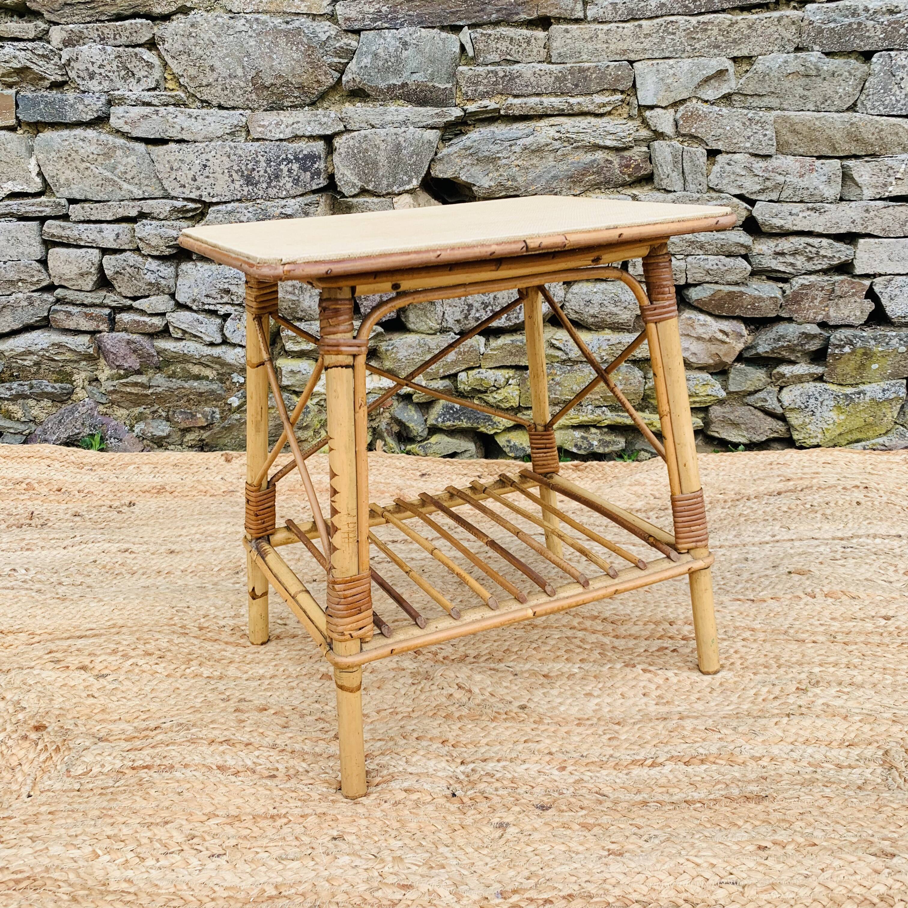 Rattan coffee table