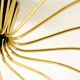 Huge 18-arm mid-century modern brass Sputnik ceiling lamp | Ø 113 cm