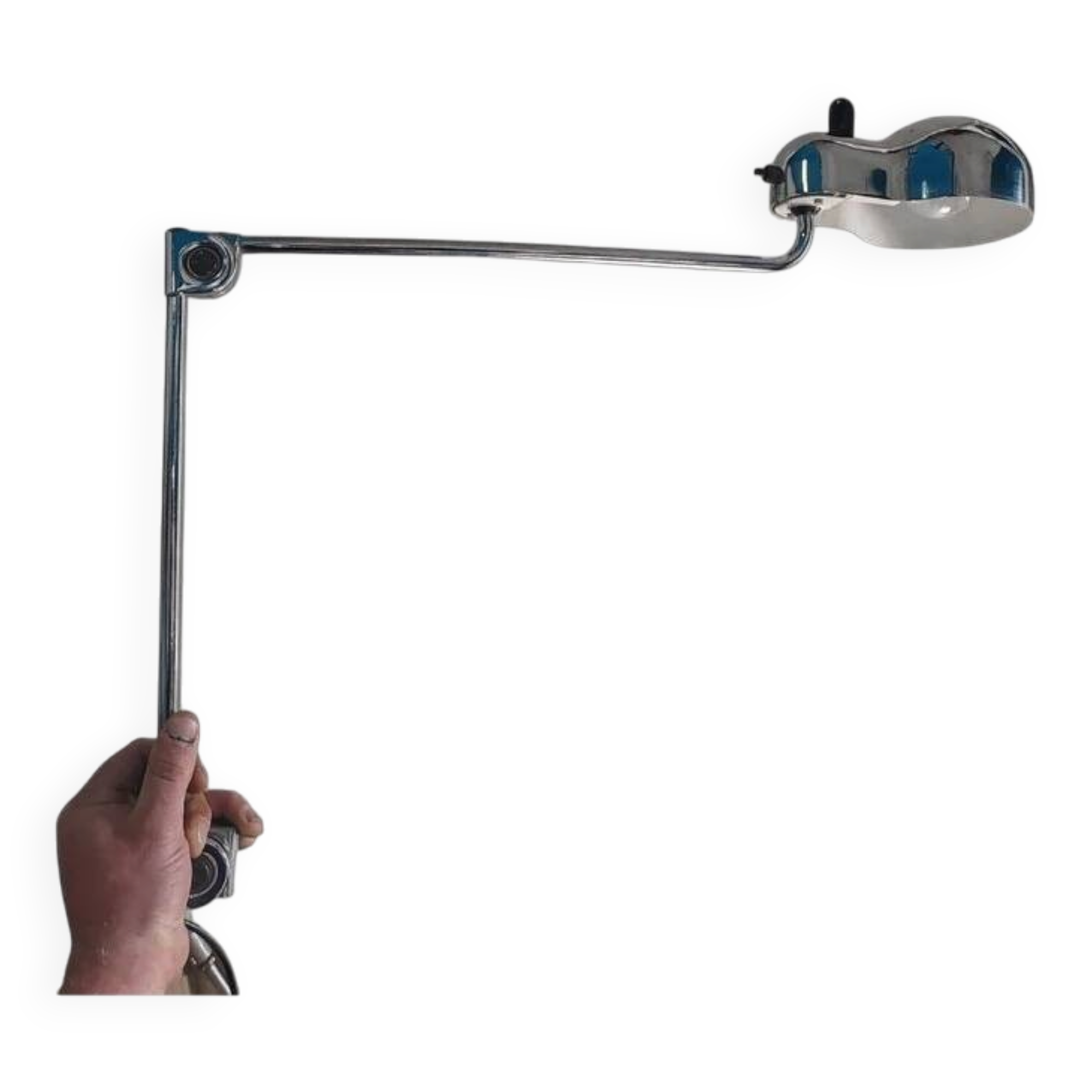 Beautiful desk lamp stilnovo by joe colombo 1970 chrome metal