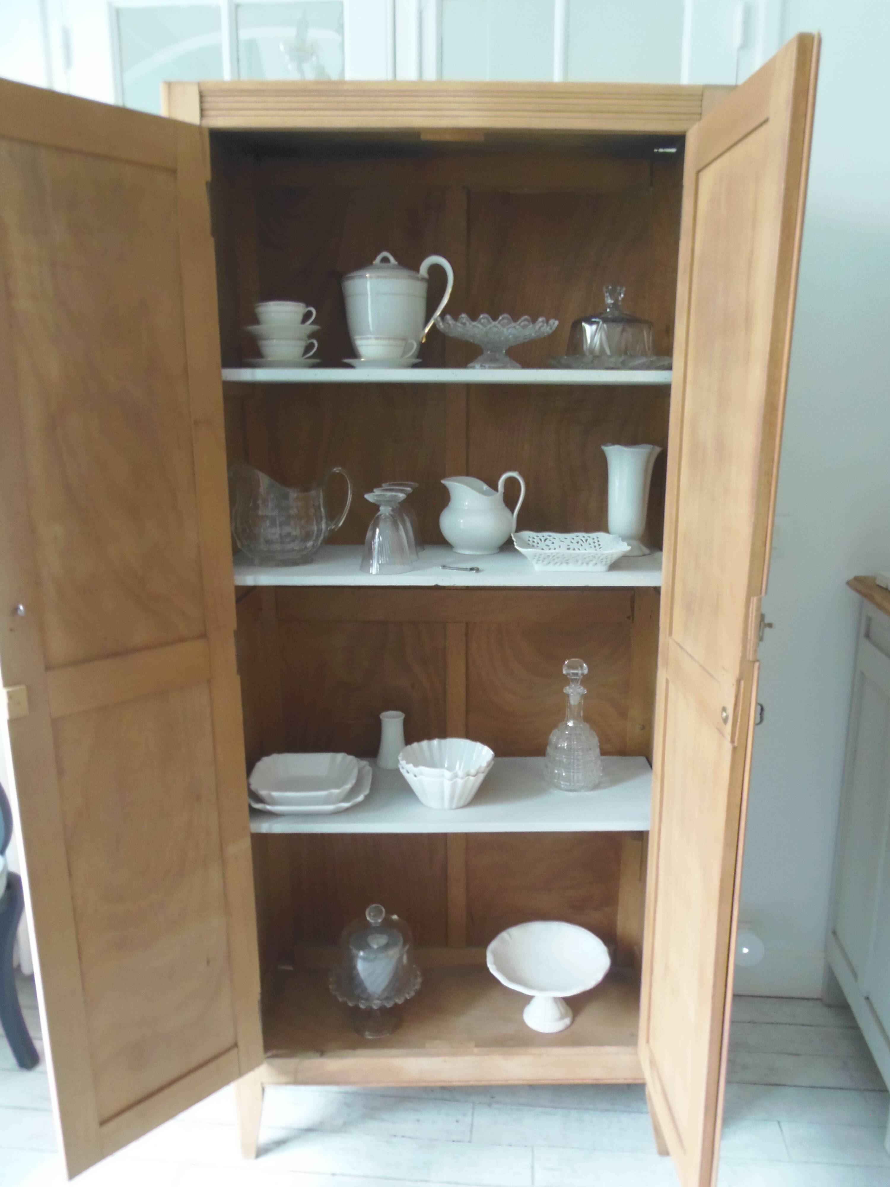 Vintage Parisian wardrobe has been completely sanded and waxed.