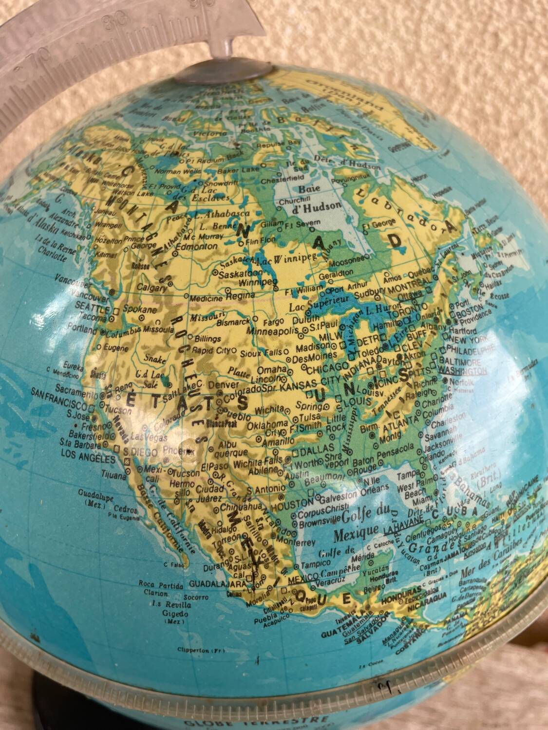 Vintage Plastic Globe Stand
