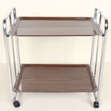 Folding serving in chromed metal vintagedanois