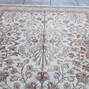 Tapis Oushak beige anatolien au sol sku 2781