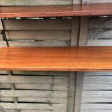 String shelf wood and metal 60s Sweden