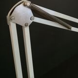 80 years white metal architect lamp