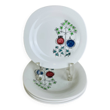 4 assiettes à dessert Pomona par Marianne Westman pour Rörstrand Sweden