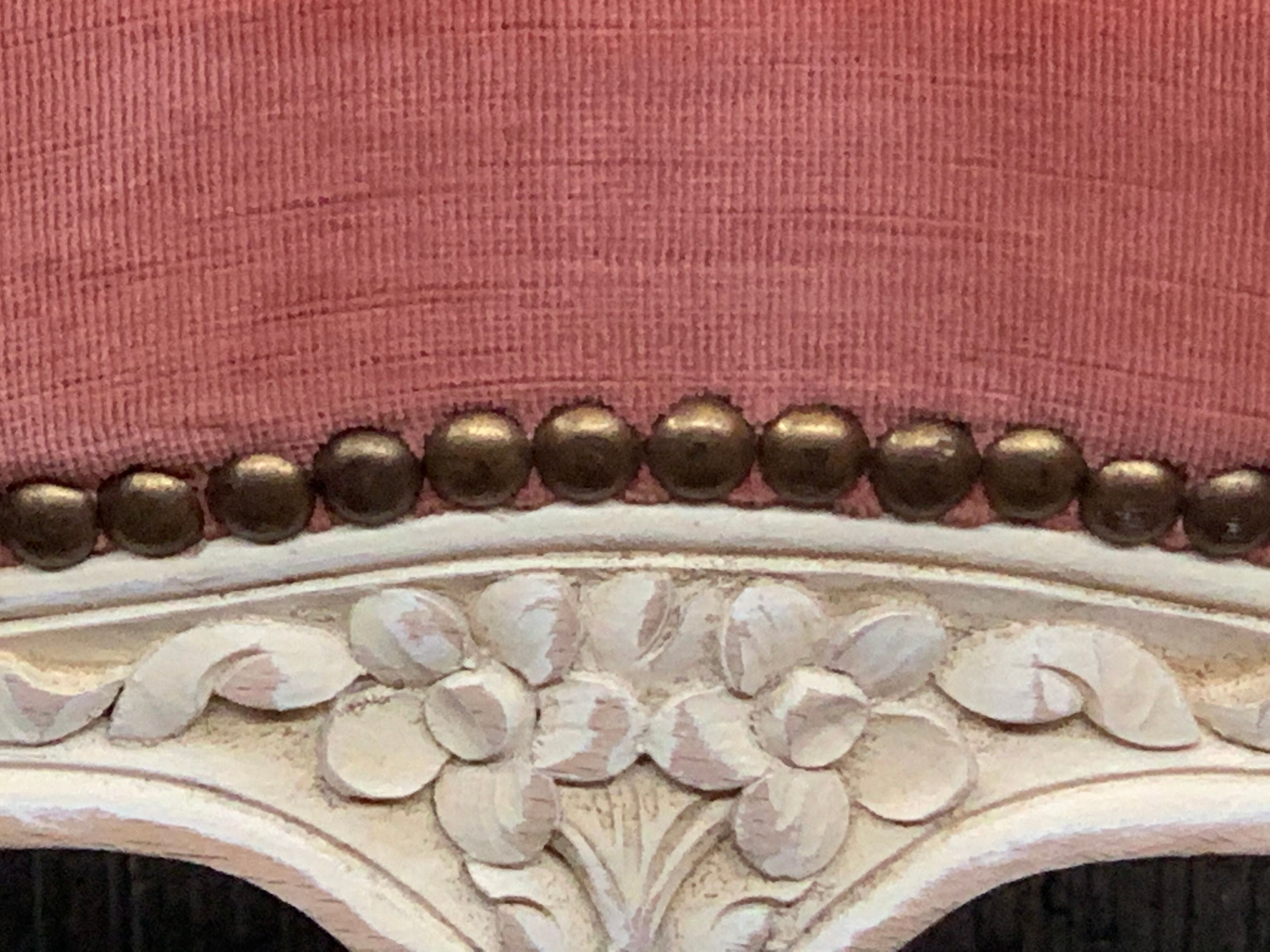 Pink velvet convertible chair