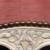 Pink velvet convertible chair