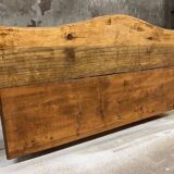 Vintage XL wooden chest of drawers / belly cabinet