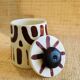 Hand-painted glazed ceramic box