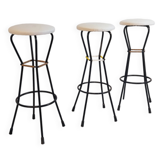 3 tabourets hauts, 1950