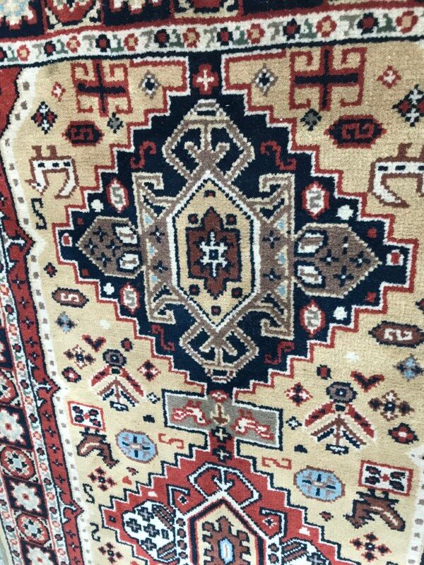 Vintage 120 X 226 CM hand made Turkish rugs