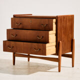 Restored commode in teak and oak