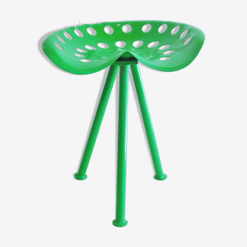 Green tractor stool 70s