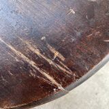 Brutalist oak shepherd tripod stool