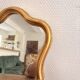 Miroir Bois Doré Feuille Or Style Louis XV