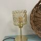 Table lamp - globe in amber glass