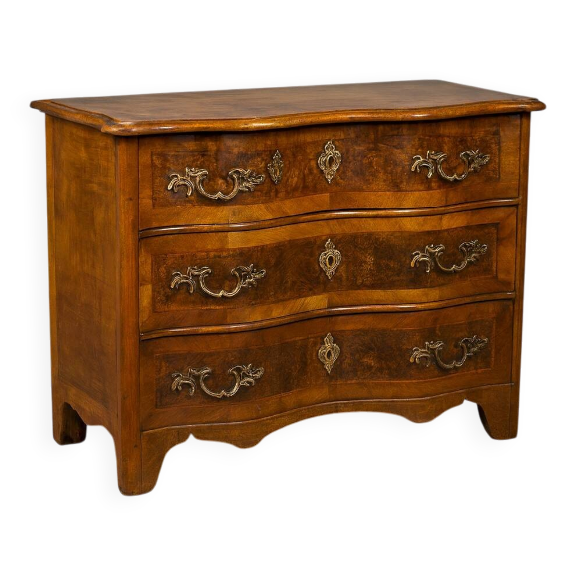 Commode Arbalette En Marqueterie époque XVIIIeme