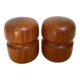 Scandinavian teak wood salt and pepper