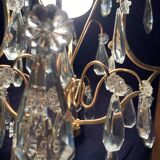 Chandelier with tassels and cage