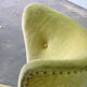 Trio de chauffeuses à oreilles wing chair danoise Elias Svedberg années 50/60 jaune vert