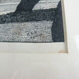 Old ink drawing from La Rochelle, signed