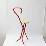 Folding stick stool Ulysse model C.S. by Ivan Loss for Sandrigarden 1981