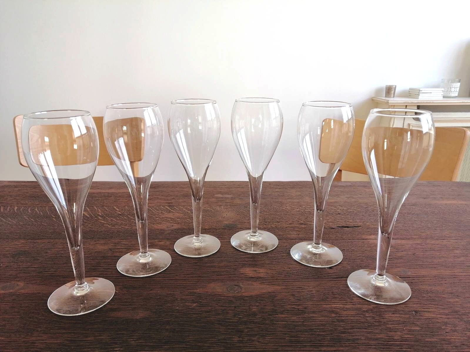 Set of 6 "Tulip" champagne glasses 25 cl