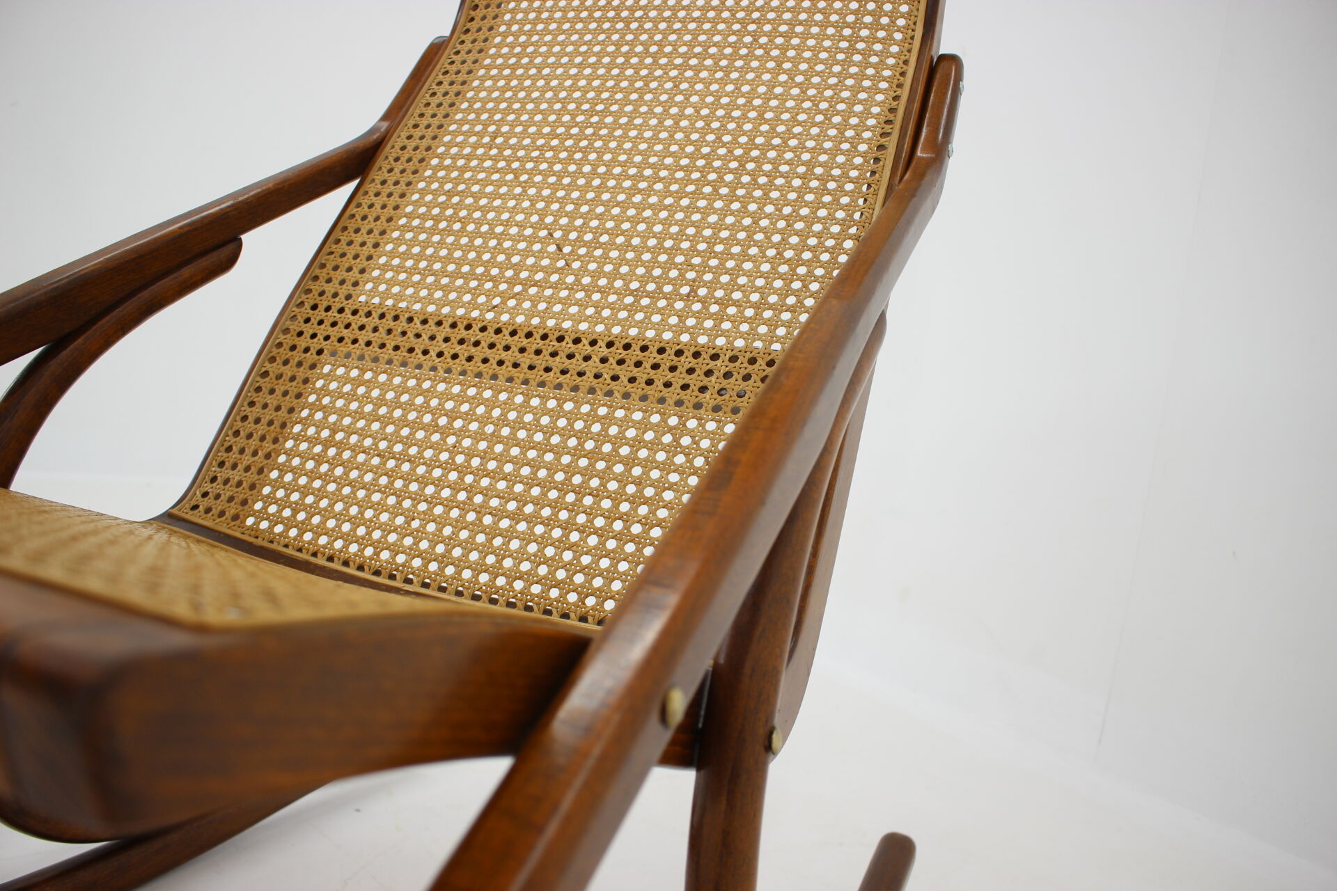 1960s Antonin Suman Bentwood Rocking Chair, Czechoslovakia