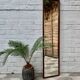Wall mirror wood frame 119x28cm