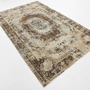 Tapis persan classique marron et crème