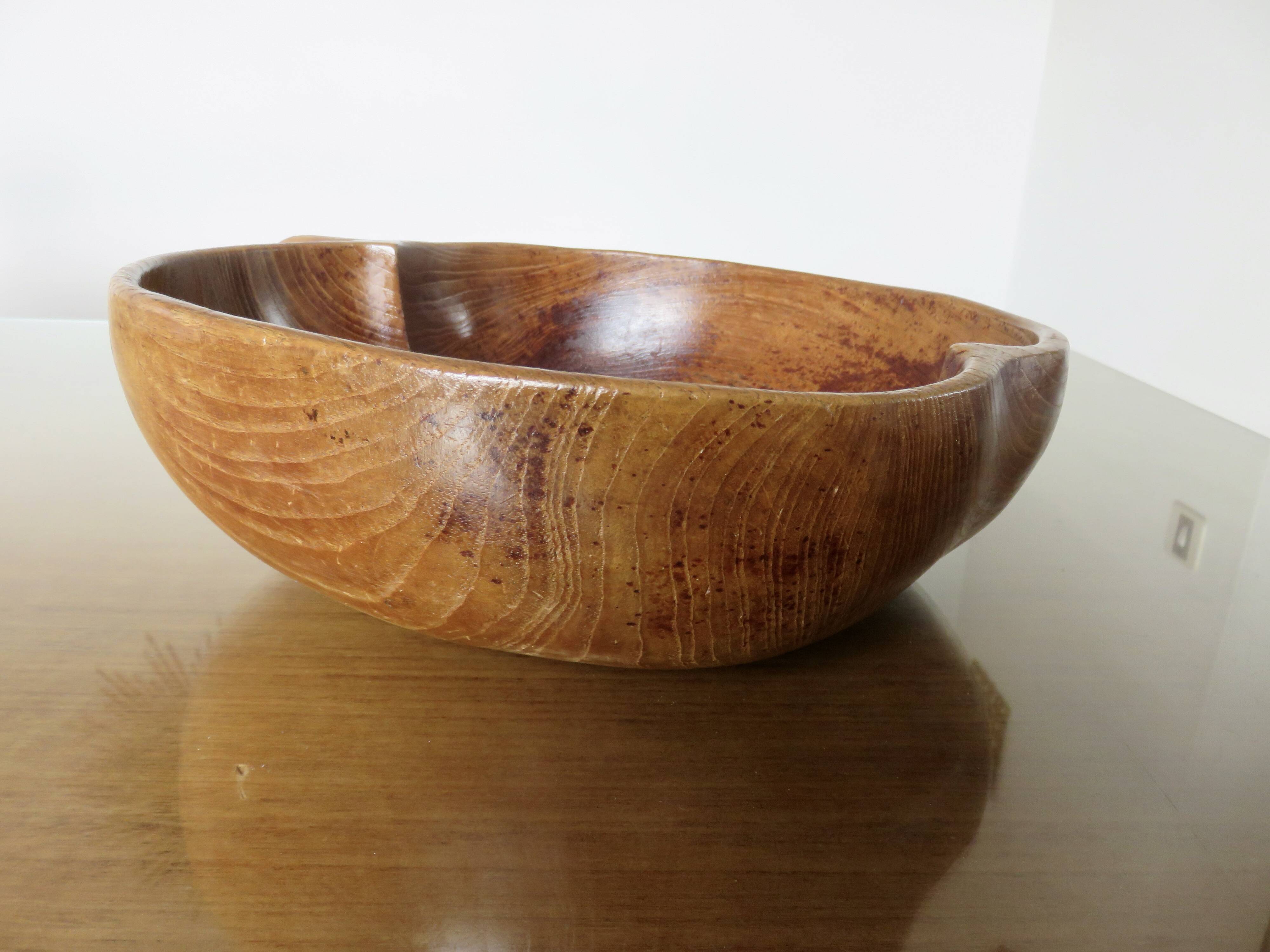 Teak fruit basket "apple" 60s 70s