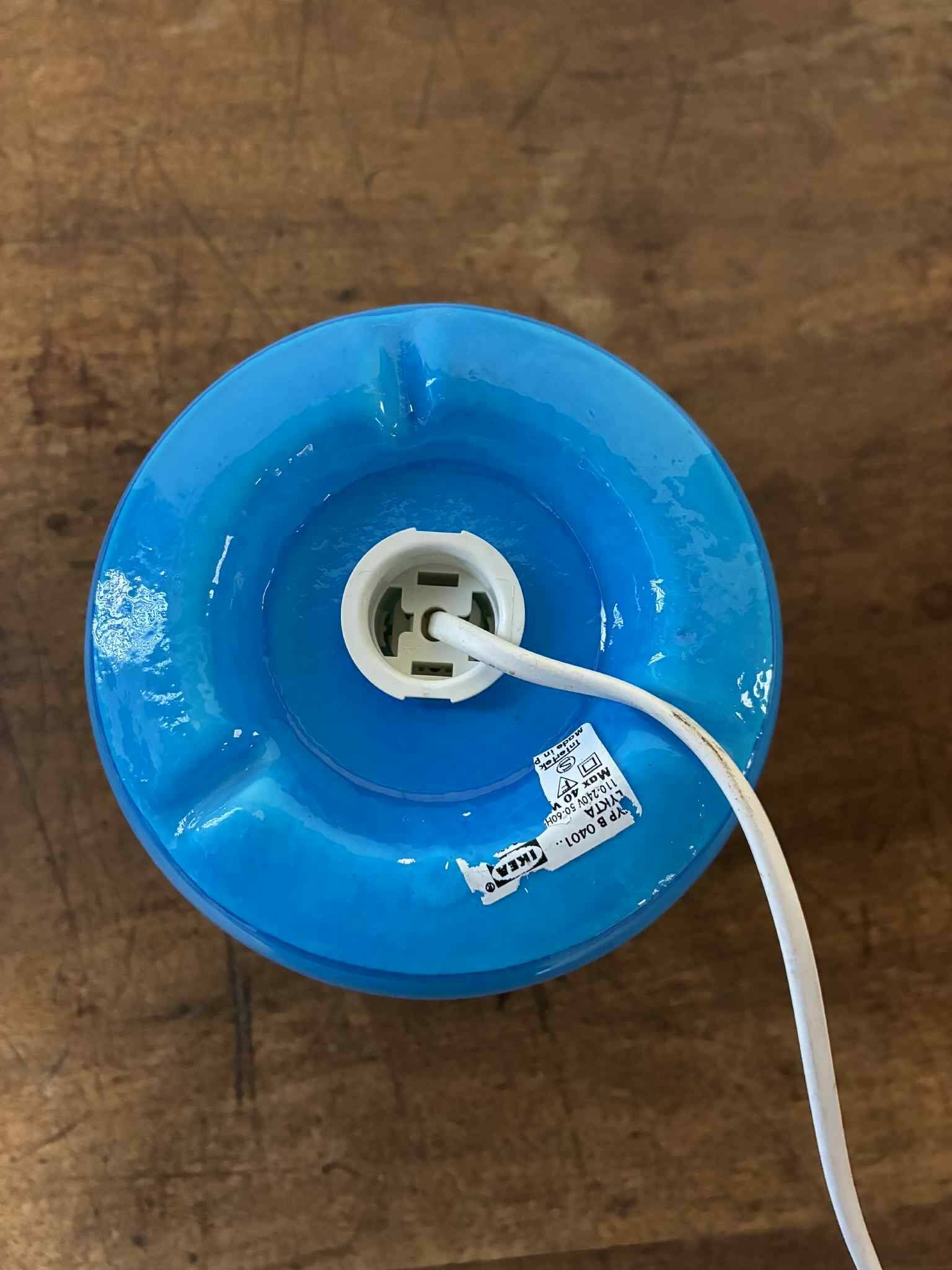 IKEA glass table lamp