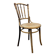 Chaise en bois courbé Thonet antique avec assise en cannage