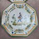 Set of 12 small antique plates by Alfred Renoleau, different designs.