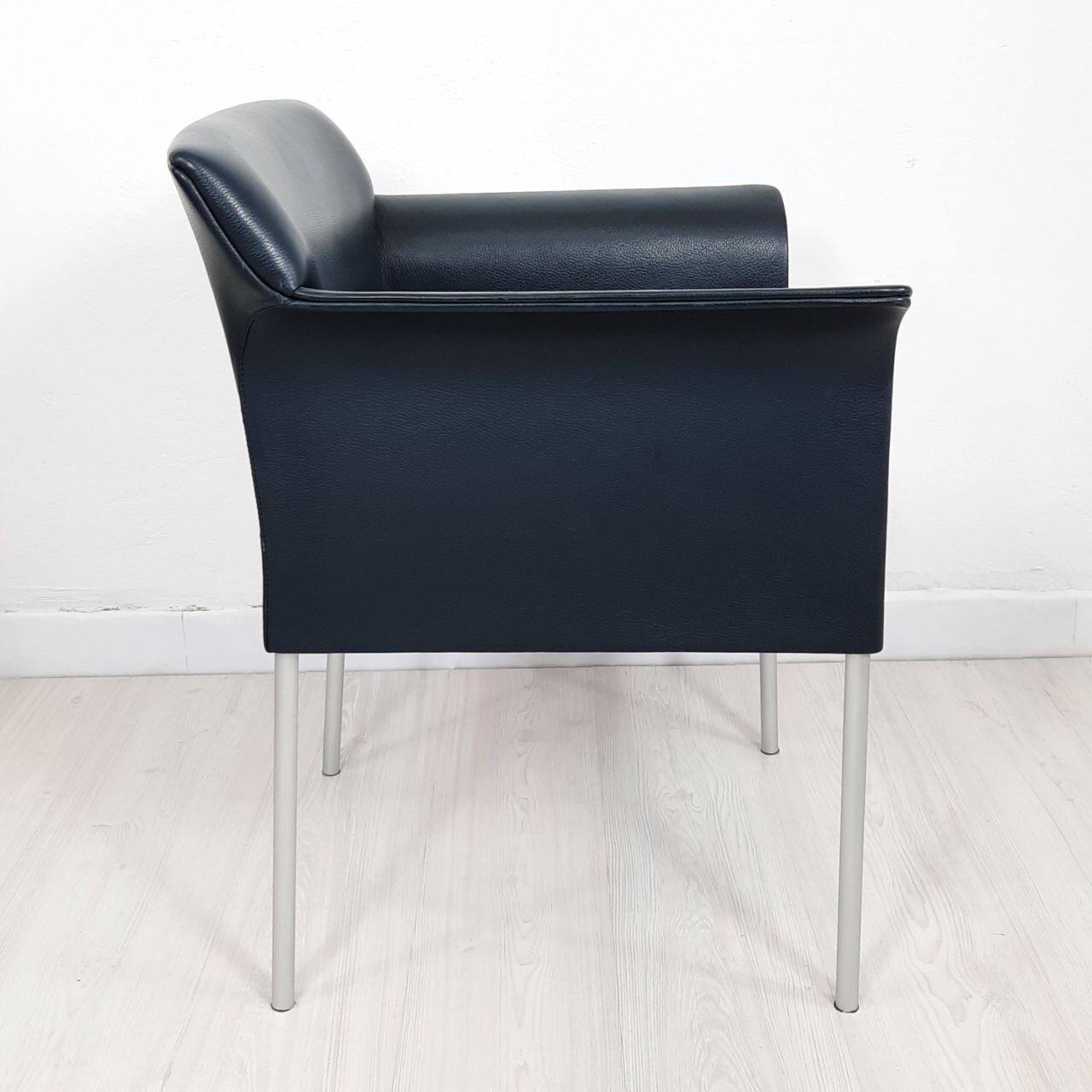 Quatre fauteuils de Matteo Grassi cuir années 1990/2000