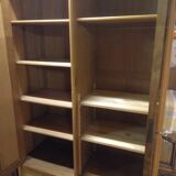 Former Parisian cabinet high in oak with pediment - 50s