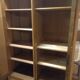 Former Parisian cabinet high in oak with pediment - 50s
