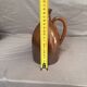 Old Pitcher Jug Vase Soliflore Ceramic Stoneware Brown Spout Vintage