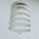 Art deco sandblasted glass pendant light