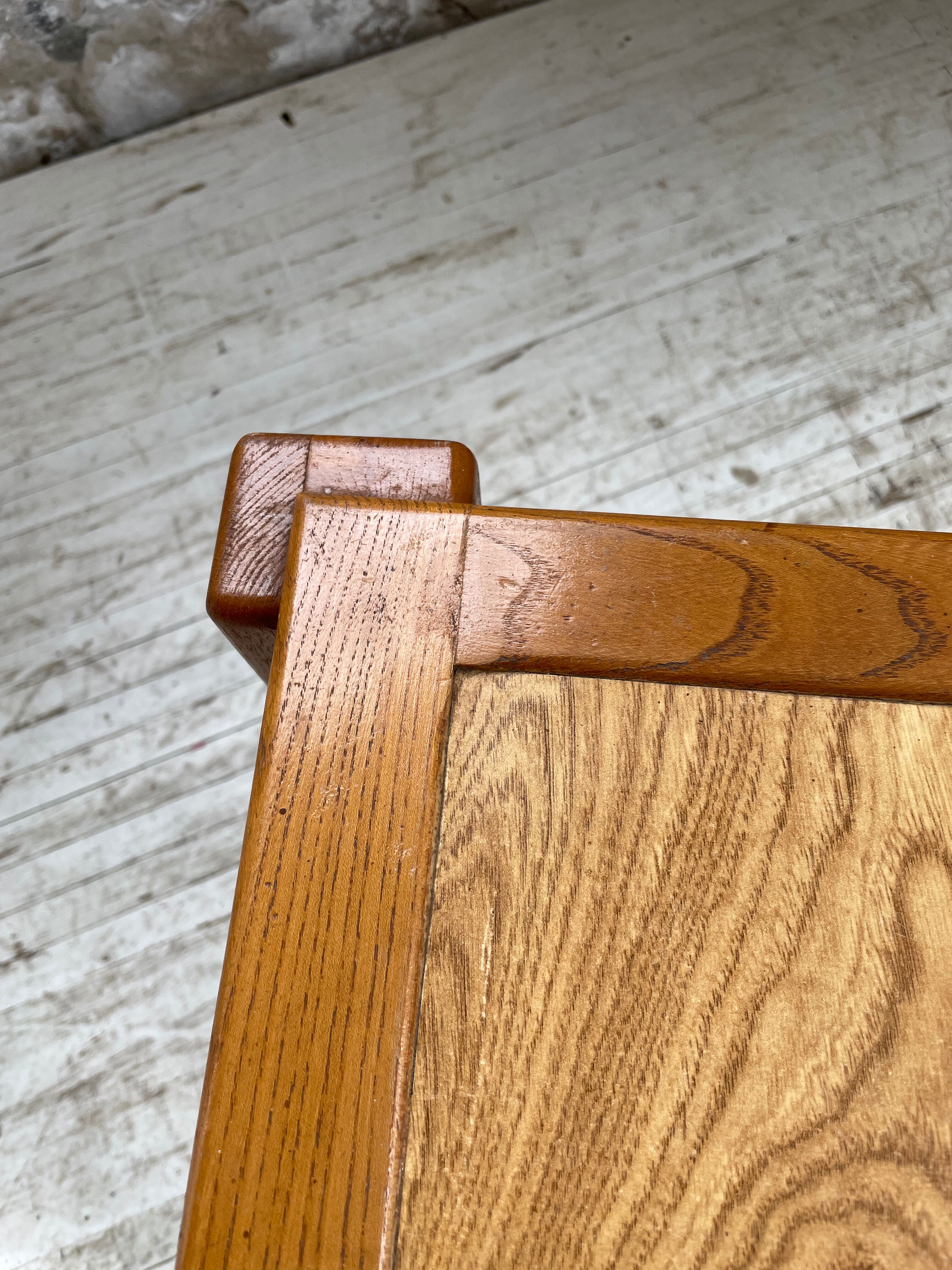 Solid elm stool Maison Regain