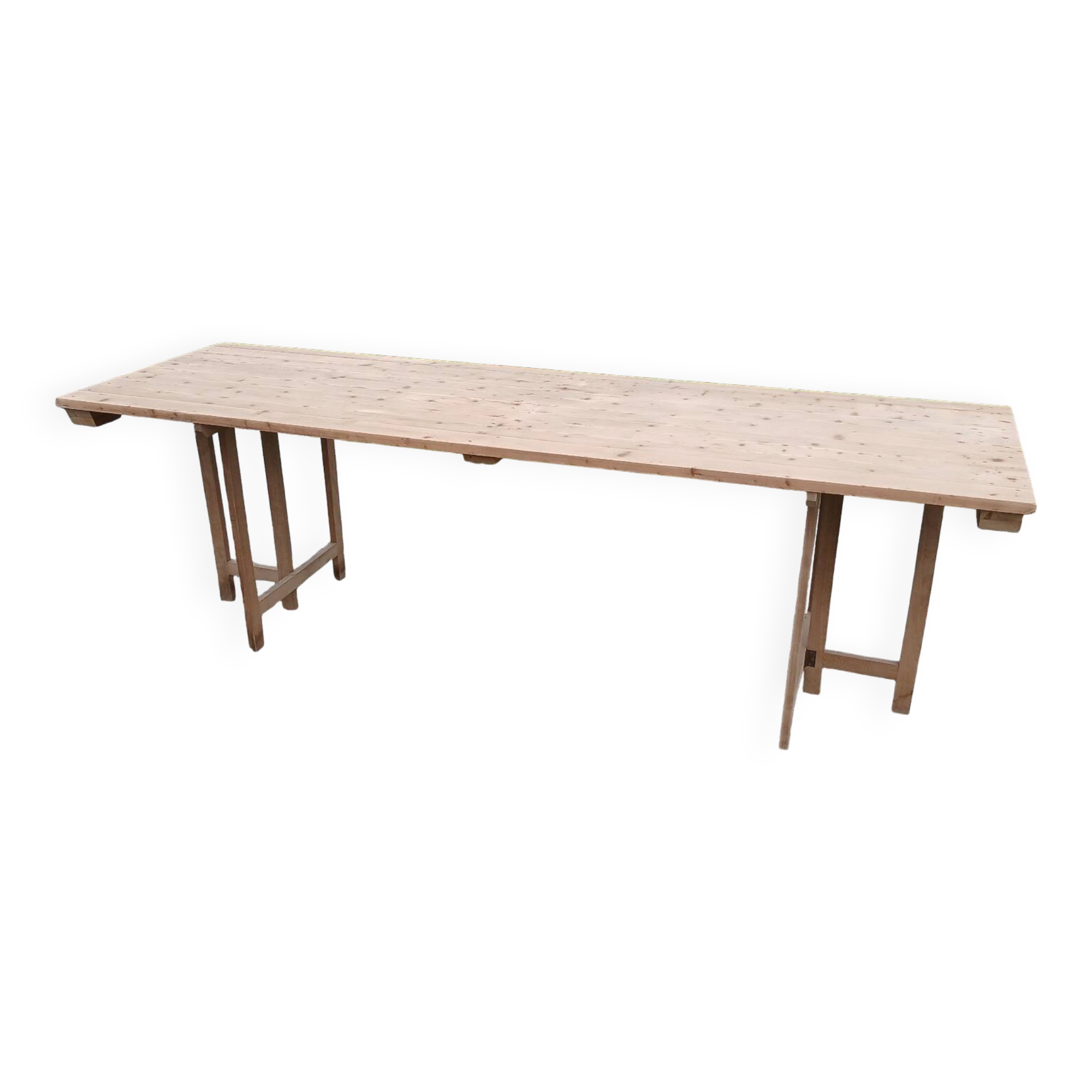 Table de ferme pliante 250 cm, 8/10 personnes