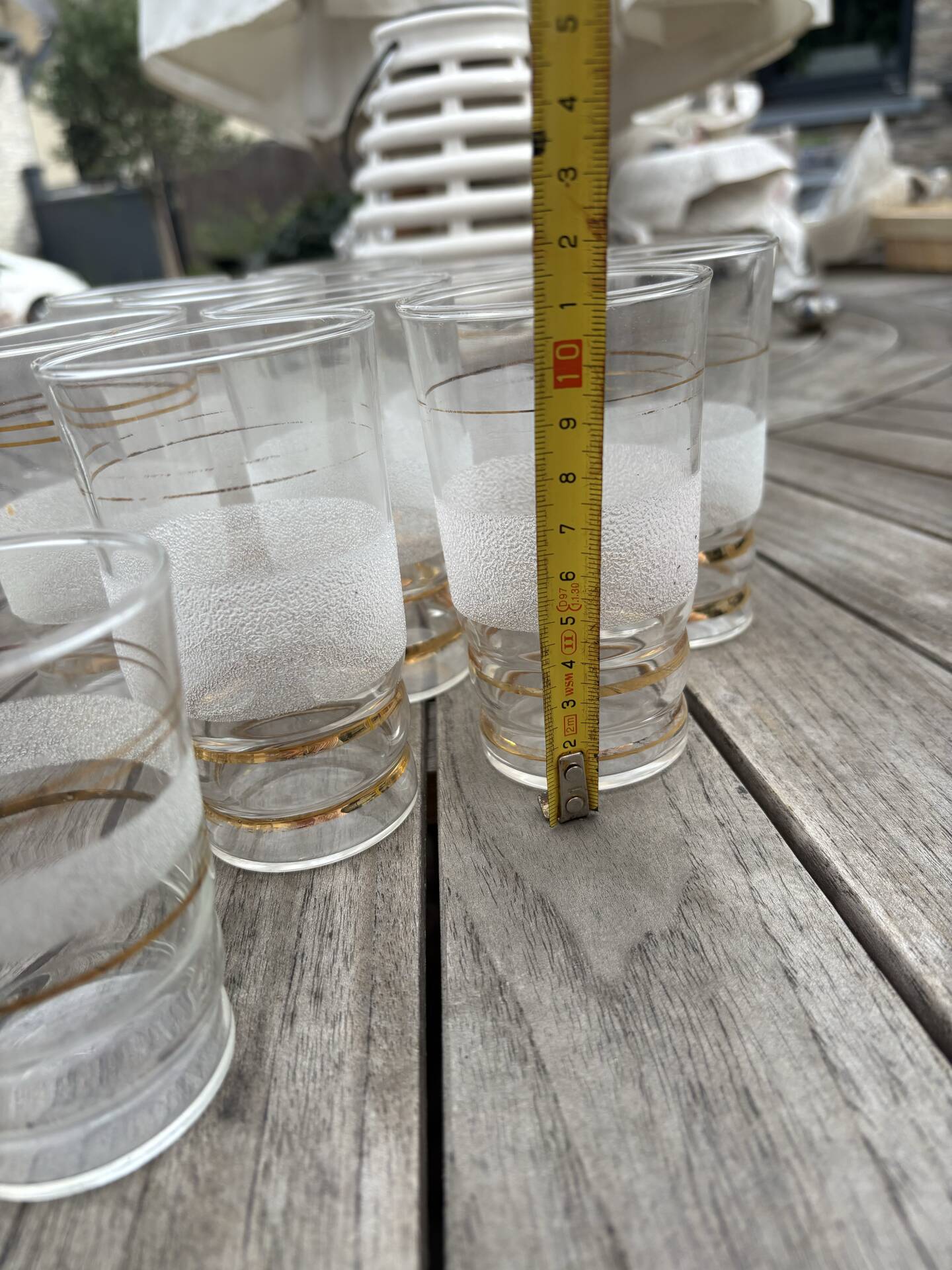 Vintage glasses and carafe