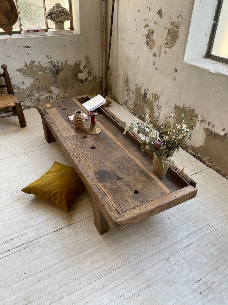 Brutally artisanal oak coffee table