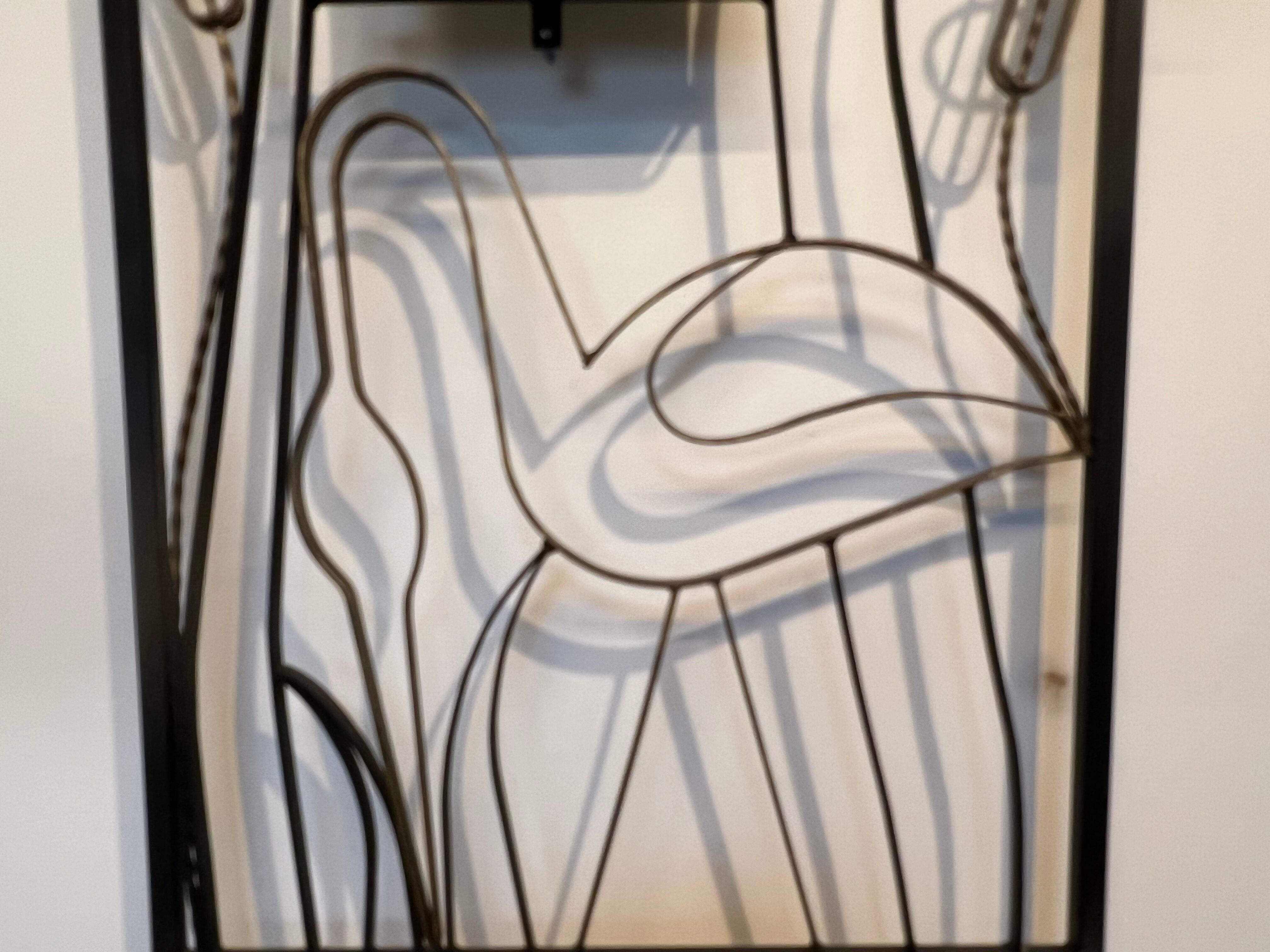 Wrought iron cloakroom