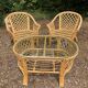 70s rattan lounge